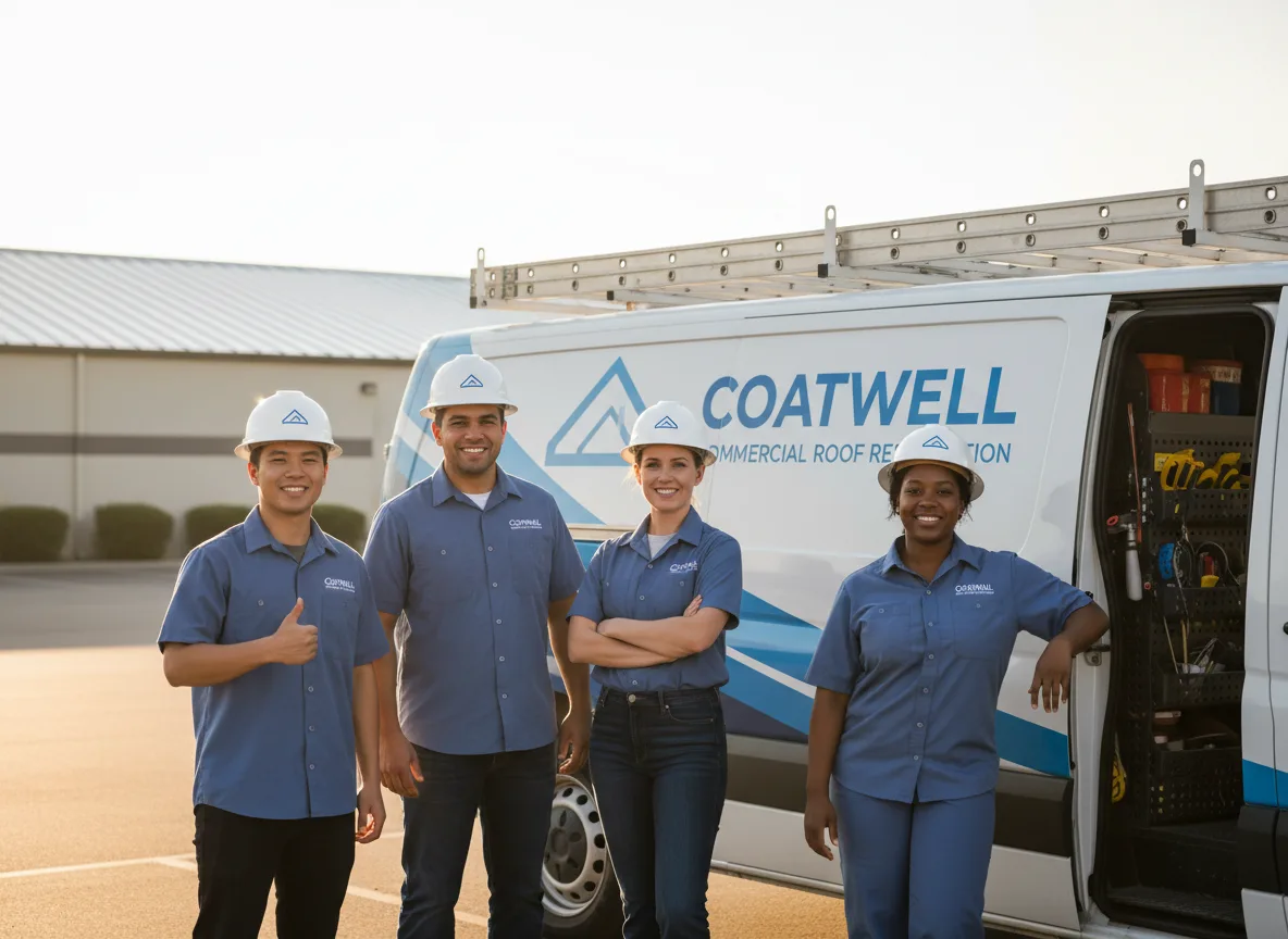 Commercial roof coating company in Fork, MD