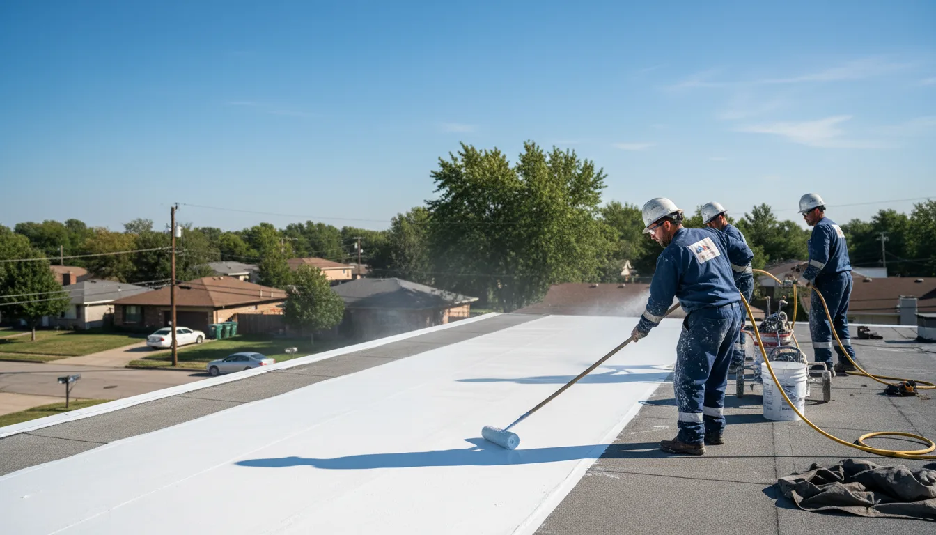 Commercial roof coating in Fork, MD near me